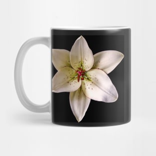 Eyeliner Lily on Black Mug